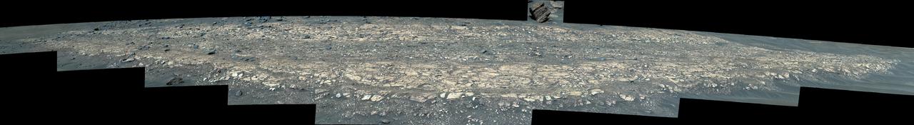 NASA's Perseverance Mars rover used its Mastcam-Z camera to capture this enhanced color image of "Hogwallow Flats" on June 6, 2022, the 461st Martian day, or sol, of the mission.  Hogwallow Flats is made up of fine-grained sedimentary rock that was deposited underwater in the ancient past. Perseverance collected two pairs of rock-core samples near this area because of its high potential for preserving signs of ancient life and information about the timing of habitable conditions in Mars' Jezero Crater.  A key objective for Perseverance's mission on Mars is astrobiology, including the search for signs of ancient microbial life. The rover will characterize the planet's geology and past climate, pave the way for human exploration of the Red Planet, and be the first mission to collect and cache Martian rock and regolith (broken rock and dust).  Subsequent NASA missions, in cooperation with ESA (European Space Agency), would send spacecraft to Mars to collect these sealed samples from the surface and return them to Earth for in-depth analysis.  The Mars 2020 Perseverance mission is part of NASA's Moon to Mars exploration approach, which includes Artemis missions to the Moon that will help prepare for human exploration of the Red Planet.  Movie available at https://photojournal.jpl.nasa.gov/catalog/PIA25672