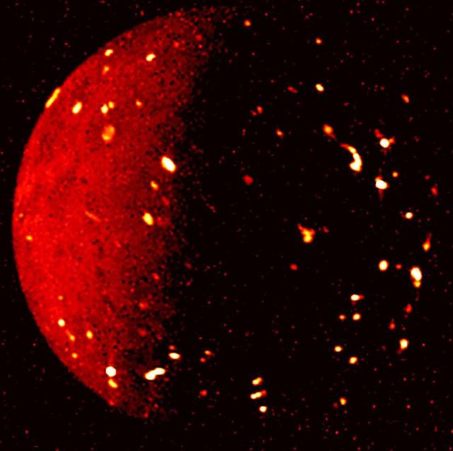 NASA image: Jupiter's Moon Io Seen in Infrared Light
