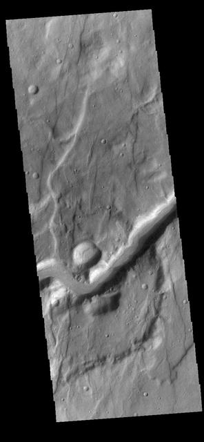 NASA image: Claritas Fossae Channel