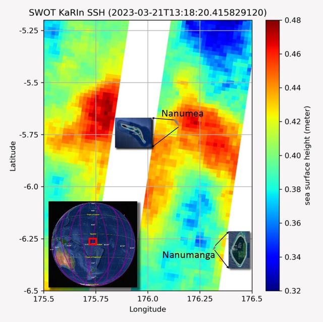 NASA image: SWOT Measures Tuvalu Sea Level