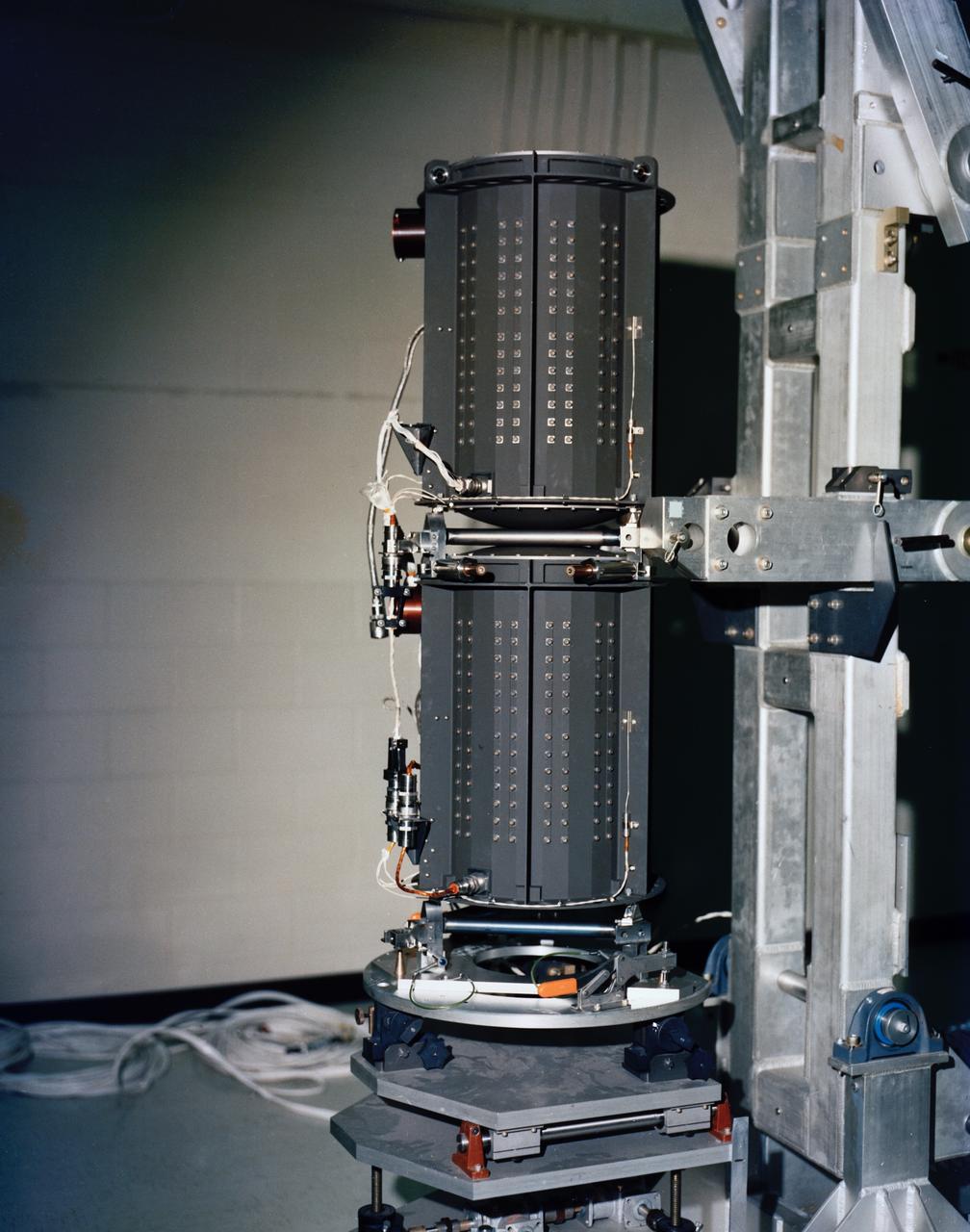 Each of NASA's Voyager probes are equipped with three radioisotope thermoelectric generators (RTGs), including the one shown here at NASA's Kennedy Space Center in Florida. The RTGs provide power for the spacecraft by converting the heat generated by the decay of plutonium-238 into electricity.  Launched in 1977, the Voyager mission is managed for NASA by the agency's Jet Propulsion Laboratory, a division of Caltech in Pasadena, California.  https://photojournal.jpl.nasa.gov/catalog/PIA25782