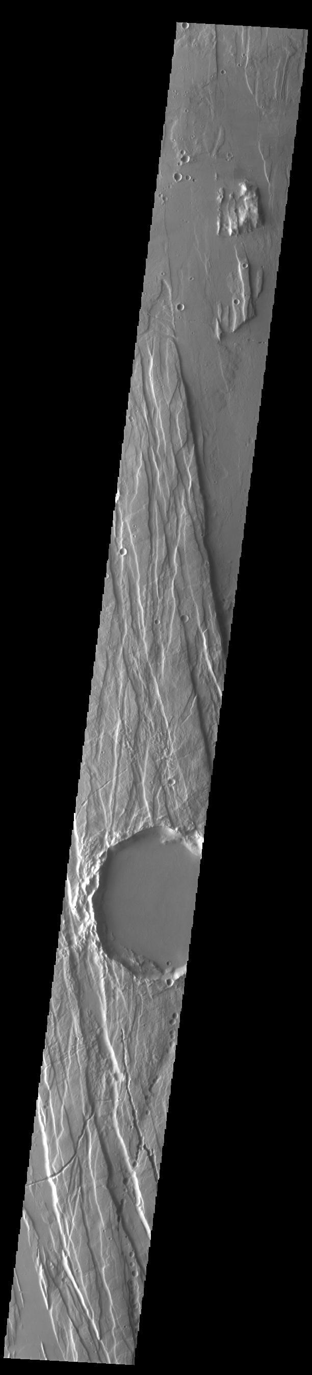 NASA image: Ceraunius Fossae