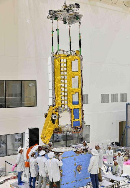 NASA image: NISAR Satellite's Major Components Come Together