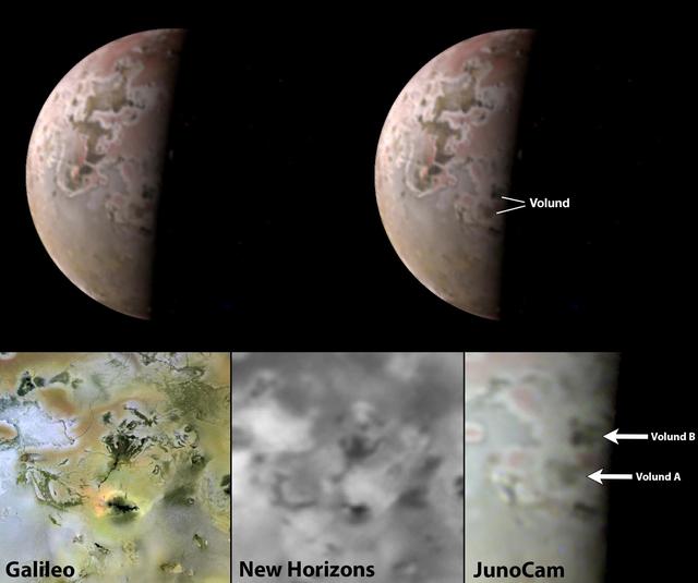 NASA image: Io Over the Years
