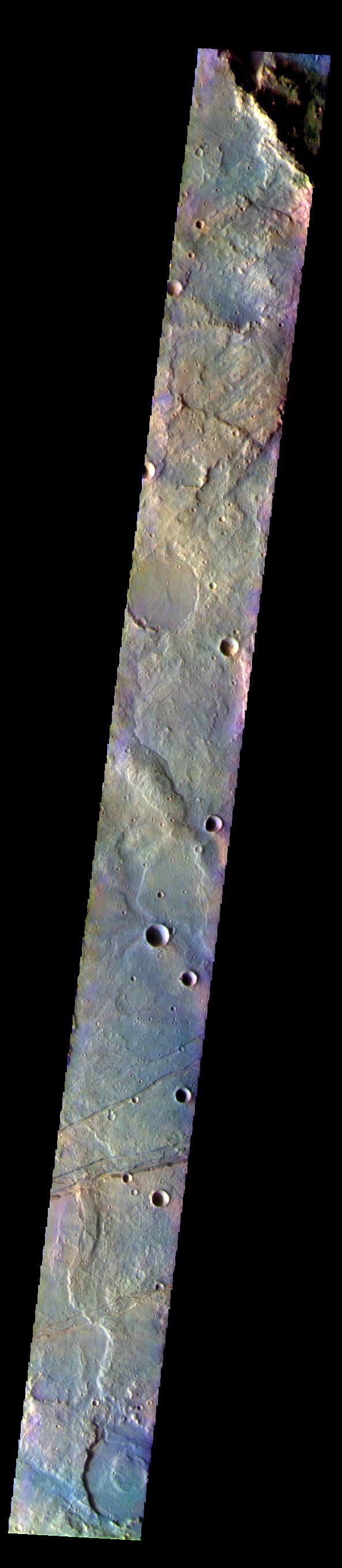 NASA image: Terra Sirenum - False Color
