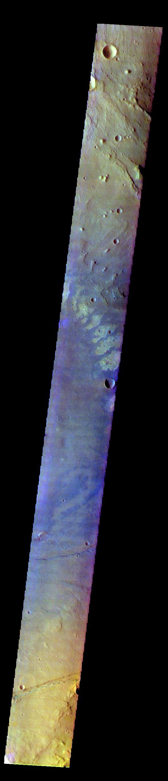NASA image: Terra Sirenum - False Color