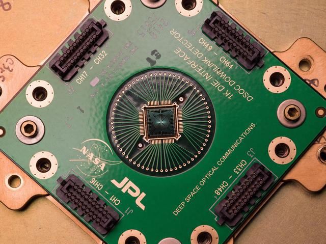 NASA image: DSOC's Superconducting Nanowire Single Photon Detector