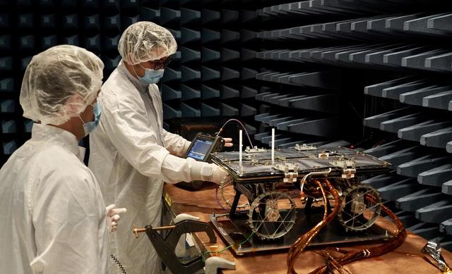 NASA image: CADRE Rover Undergoes Electromagnetic Testing