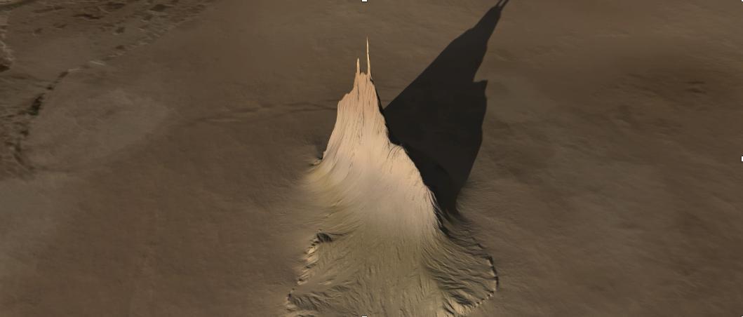 NASA image:  Io's 'Steeple Mountain' (Artist's Concept)