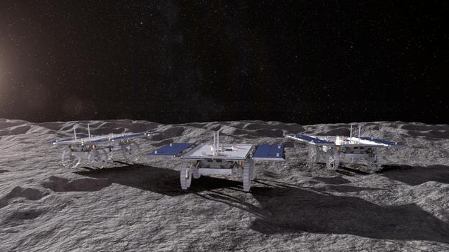 NASA image: CADRE Rovers Explore the Moon Together (Artist's Concept)