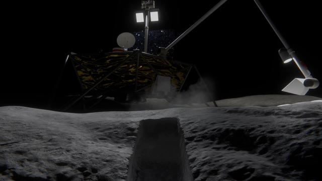 NASA image: NASA's COLDArm Operating on the Moon (Animation)