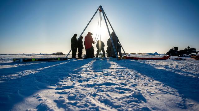 NASA image: Arctic Test for JPL's IceNode Prototype