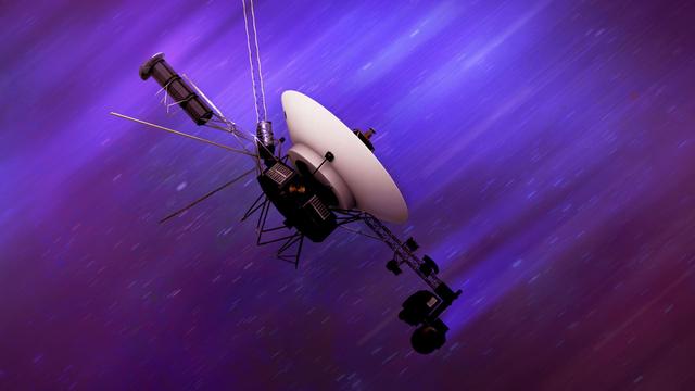 NASA's Voyager Probe Speeds Through Space (Artist's Concept)