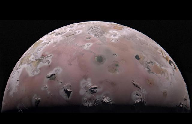 NASA image: Juno Captures North Polar Region of Io