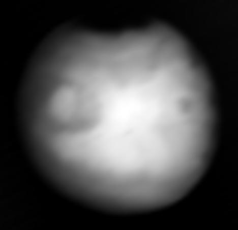 Europa Clipper, en route to the Jupiter system to investigate the icy moon Europa, swung by Mars on March 1, 2025, to use the planet's gravity to help shape the spacecraft's trajectory. The mission took the opportunity to capture to capture infrared images of the Red Planet using the orbiter's Europa Thermal Imaging System (E-THEMIS) to calibrate the instrument.  This picture is a composite of several images captured by E-THEMIS, showing Mars' surface temperatures from about a million miles (1.6 million kilometers) away. Bright regions are relatively warm, with temperatures of about 32 degrees Fahrenheit (0 degrees Celsius). Darker areas are colder. The darkest region at the top is the northern polar cap and is about minus 190 F (minus 125 C).  The temperature variations reflect the time of day on Mars, which was noon, with the center of the globe warmest because the Sun was shining directly onto the planet, near the equator, from behind Europa Clipper. Other variations reflect different surface features, with the fine-grained dust at the region near the equator being warm and coarser, rockier materials staying cooler.  The instrument captured the images data in long-wave infrared wavelengths of about 7 to 14 micrometers.  Europa Clipper launched from NASA's Kennedy Space Center in Florida on Oct. 14, 2024, and will arrive at the Jupiter system in 2030 to conduct about 50 flybys of Europa. The mission's main science goal is to determine whether there are places below Europa's surface that could support life. The mission's three main science objectives are to determine the thickness of the moon's icy shell and its surface interactions with the ocean below, to investigate its composition, and to characterize its geology. The mission's detailed exploration of Europa will help scientists better understand the astrobiological potential for habitable worlds beyond our planet.  https://photojournal.jpl.nasa.gov/catalog/PIA26565