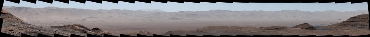 Curiosity Views Gale Crater's Rim, Homing in on Ancient River Channel