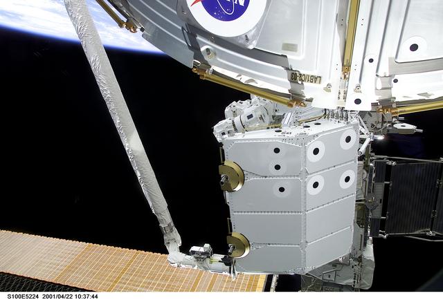 NASA image: Panel LAB1/C2-03 on the U.S. Lab and the Spacelab Pallet