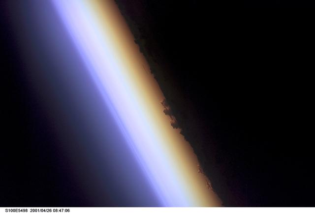 NASA image: A sunset Earth observation image taken during STS-100