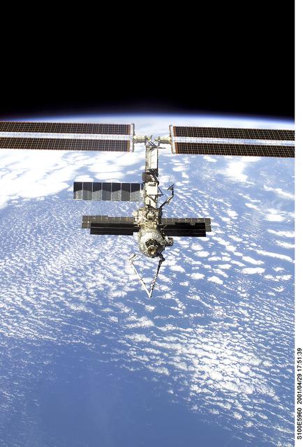 NASA image: View of the ISS taken during final flyaround of STS-100