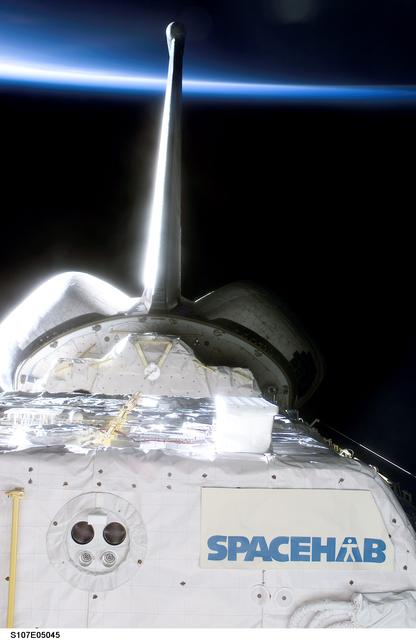 NASA image: Spacehab module in payload bay