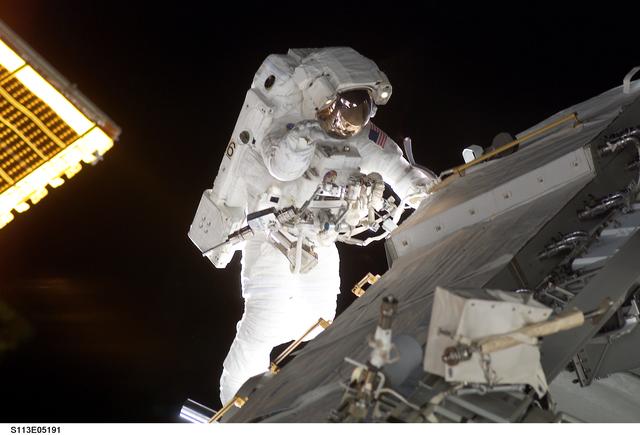 NASA image: MS Herrington during the second EVA for STS-113