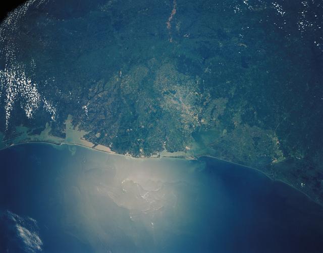 NASA image: Upper Texas Gulf Coast, USA