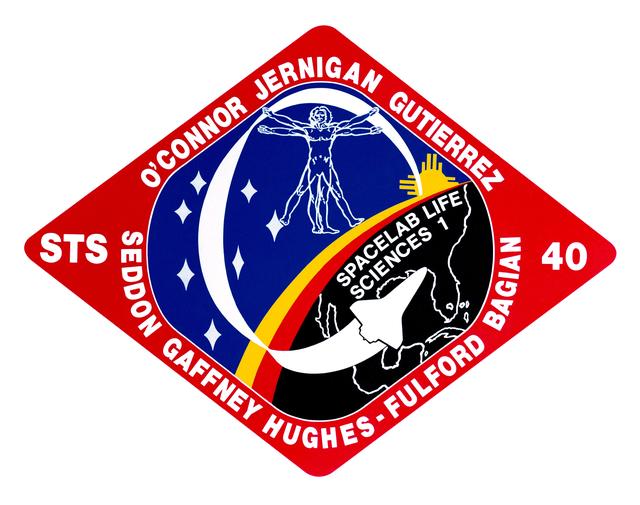 NASA image: STS-40 Columbia, Orbiter Vehicle (OV) 102, crew insignia