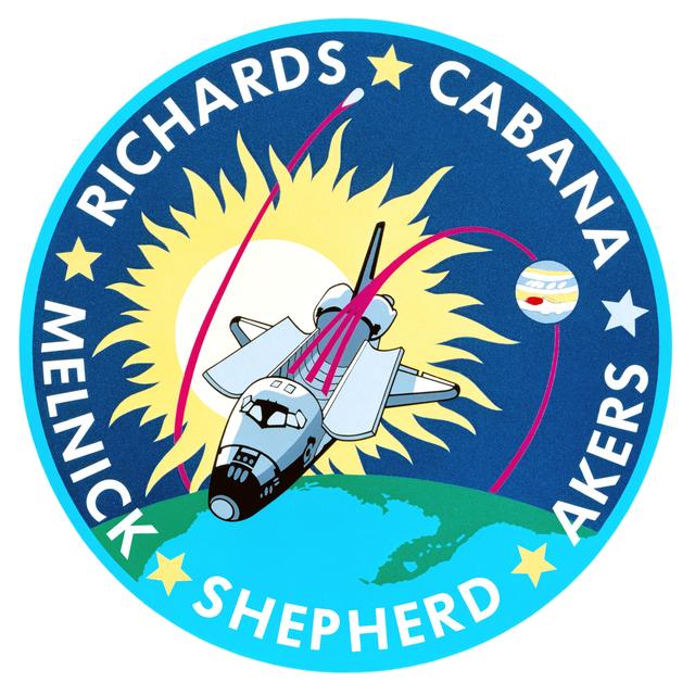 NASA image: STS-41 Discovery, Orbiter Vehicle (OV) 103, crew insignia