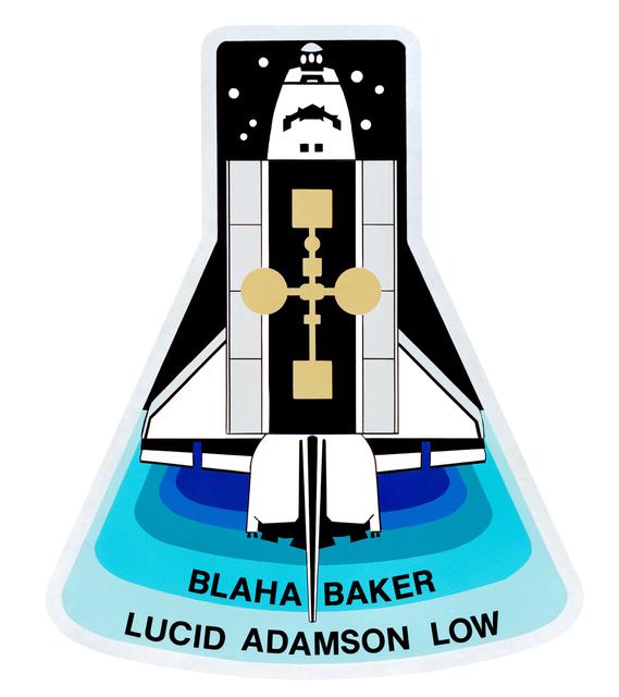 NASA image: STS-43 Atlantis, Orbiter Vehicle (OV) 104, crew insignia