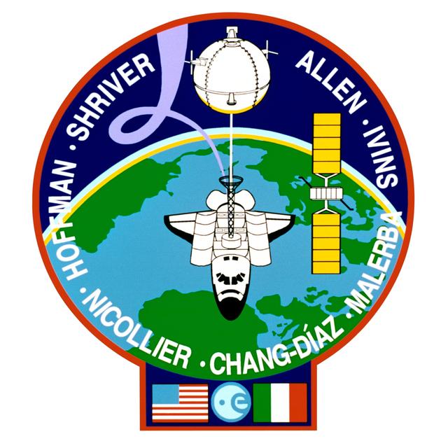 NASA image: STS-46 Atlantis, Orbiter Vehicle (OV) 104, crew insignia