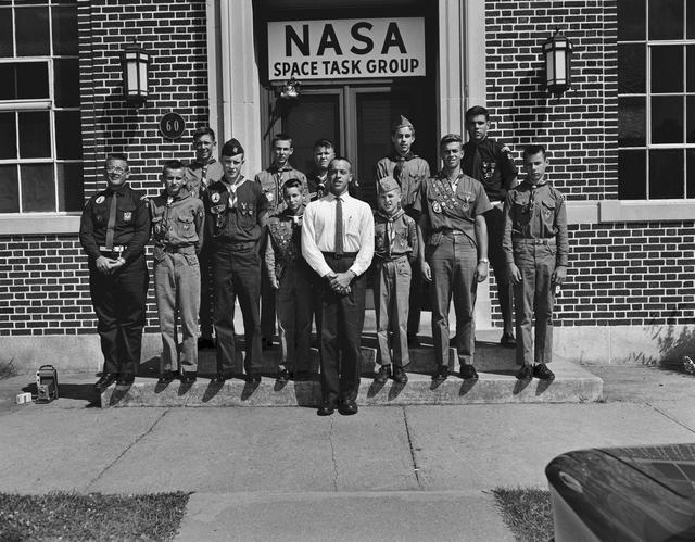 NASA image: BOY SCOUTS - SPACE TASK GROUP - ASTRONAUT SHEPARD