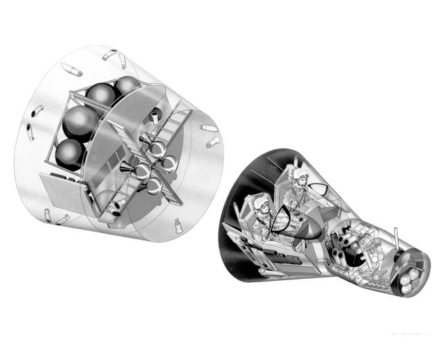 NASA image: GEMINI SPACECRAFT - ARTIST CONCEPT