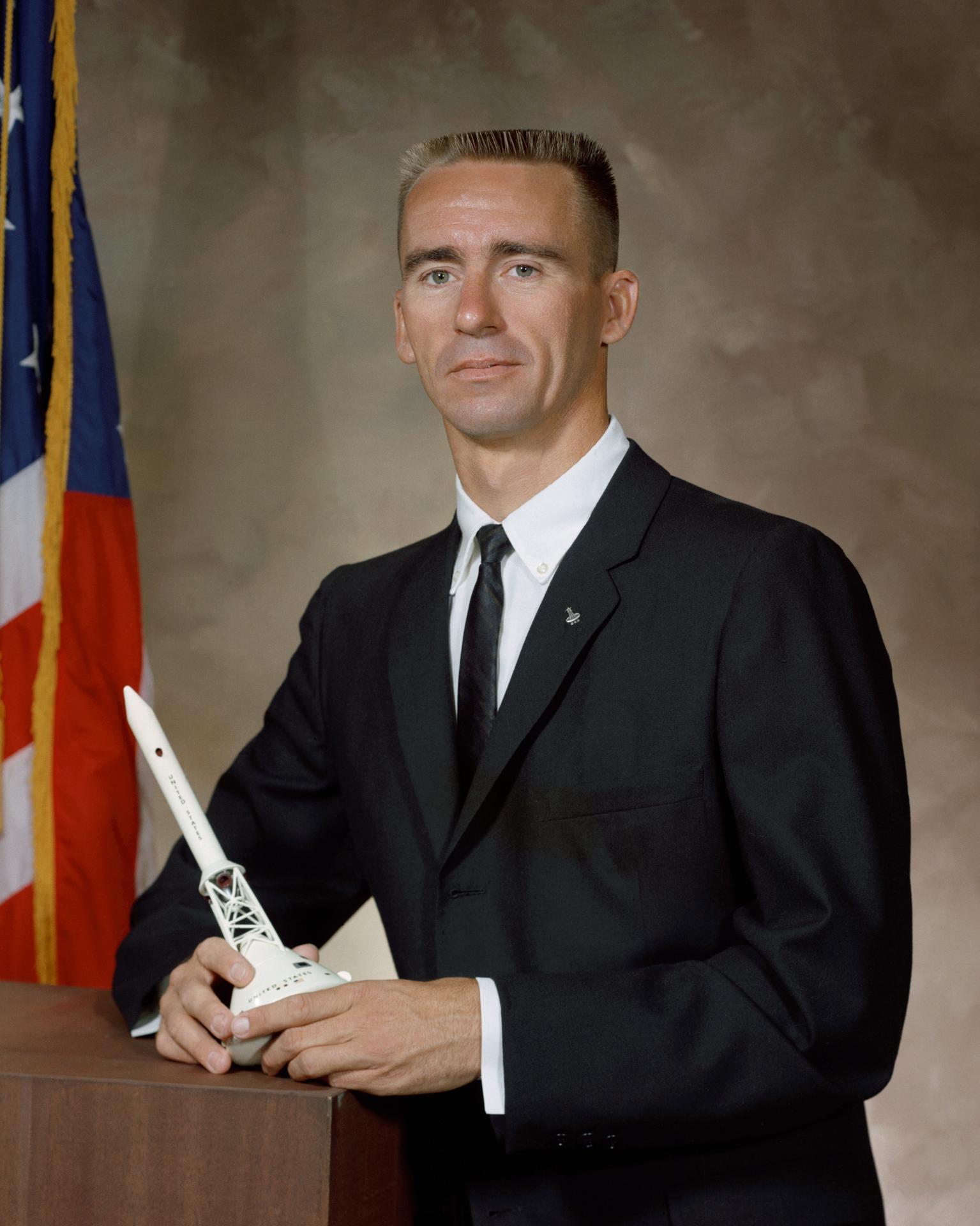 Studio portrait of R. Walter Cunningham