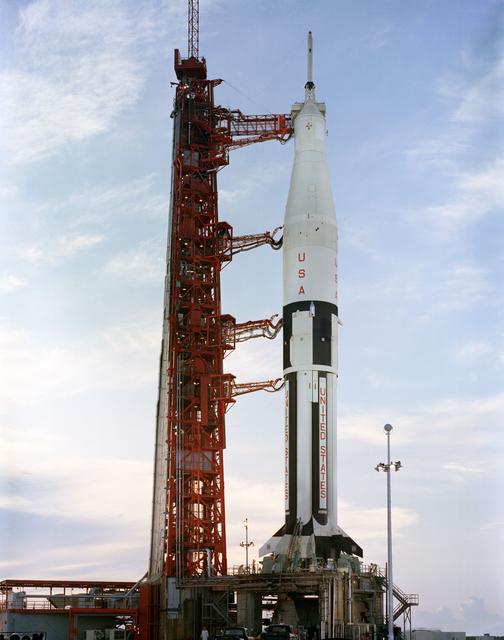 LAUNCH COMPLEX (LC)-34 - APOLLO-SATURN (A/S) MISSION 202 - PRELAUNCH ALERT - KSC