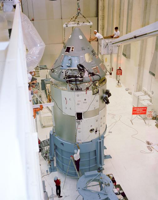 NASA image: COMMAND MODULE (C/M) - SPACECRAFT (S/C) 012 C/M - APOLLO/SATURN (A/S) 204 PREPARATIONS - CAPE