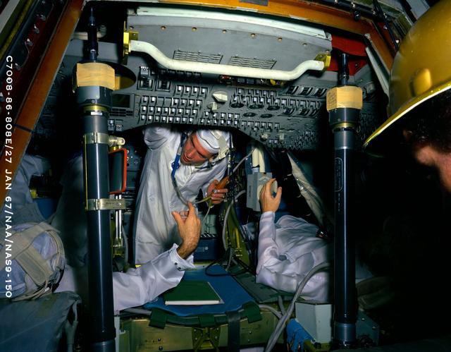 NASA image: COMMAND MODULE - APOLLO - INTERIOR - SPACECRAFT (S/C) 101 - PANEL - CONTROL - NORTH AMERICAN AVIATION (NAA), CA