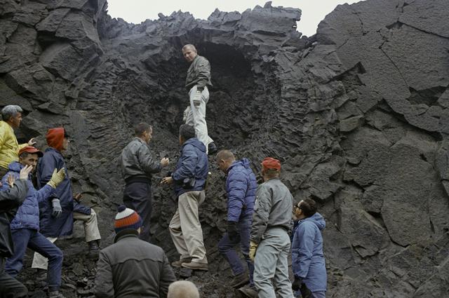 NASA image: Apollo astronaut geology training in Iceland - S67-37714