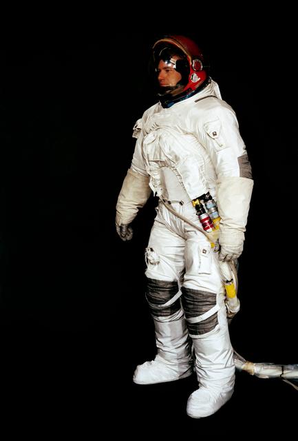 NASA image: Astronaut John Bull wears the A6-L type pressure Garment Assembly