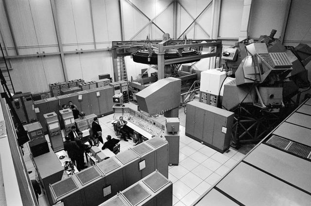 NASA image: View of Lunar Module Mission Simulator in bldg 5