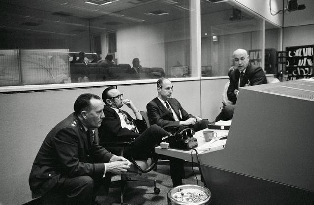 NASA image: Scene at the Flight Operations Director's console during Apollo 6