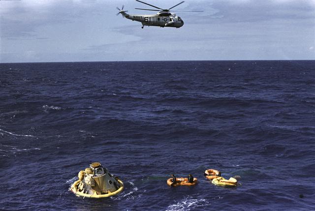 NASA image: Apollo 6 (AS-502) Pacific Recovery