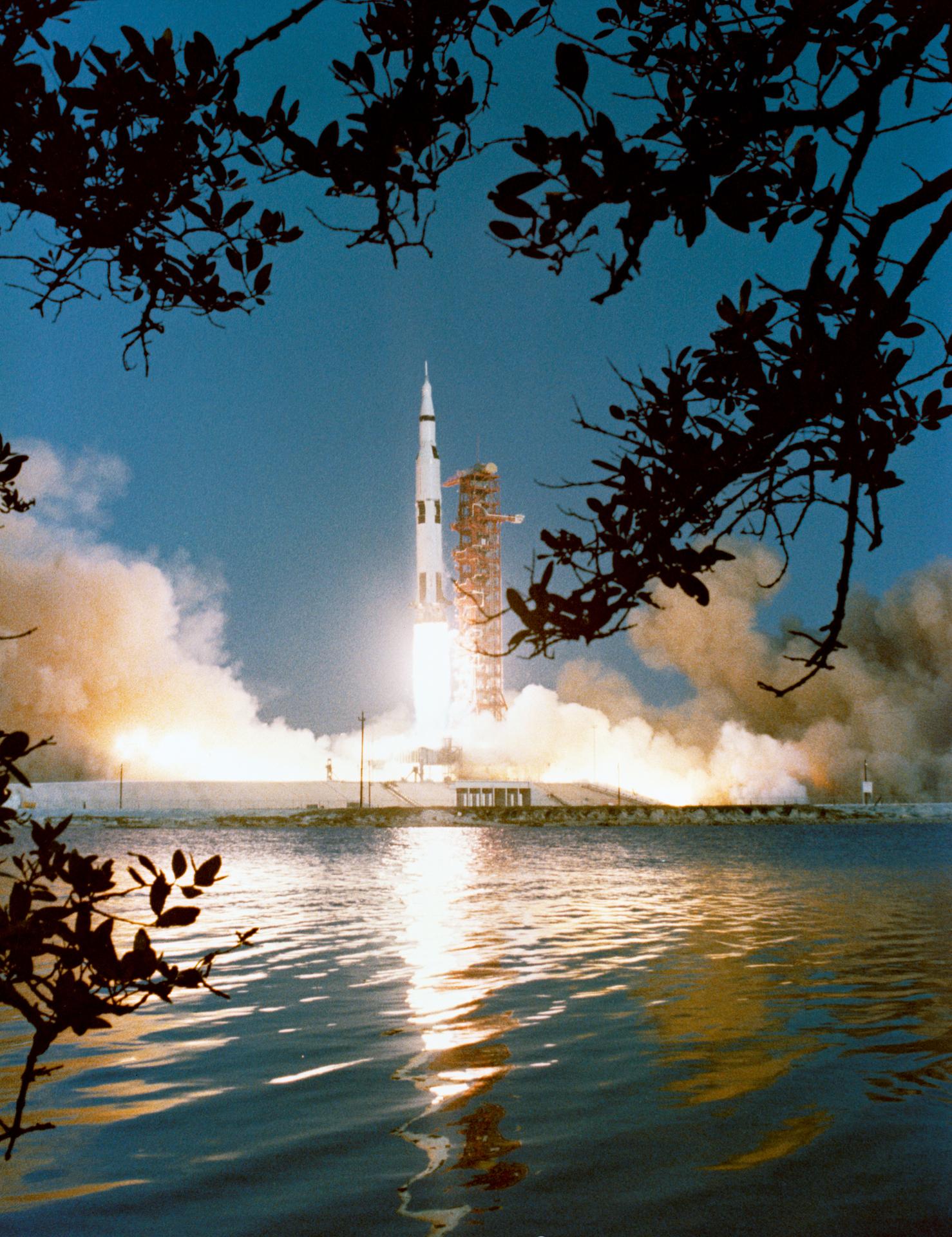 Launch of the uncrewed Apollo 6 mission in April 1968