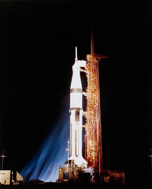 NASA image: Night launch - APOLLO 7