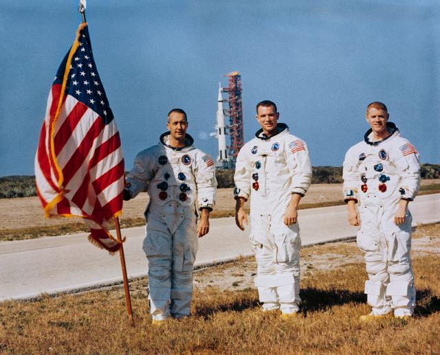 NASA image: Portrait - Apollo 9 - Prime Crew - Cape