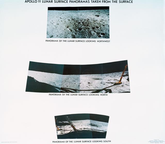 NASA image: Apollo 11 lunar surface panoramic views