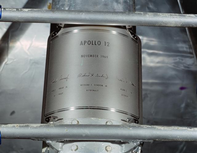 NASA image: Plaque - Apollo XII  (Lunar Module [LM])