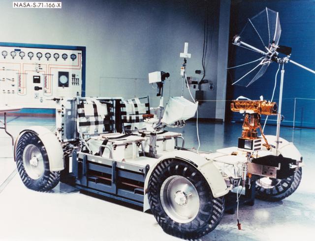 NASA image: Closeup View - Lunar Roving Vehicle (LRV) - Apollo XV