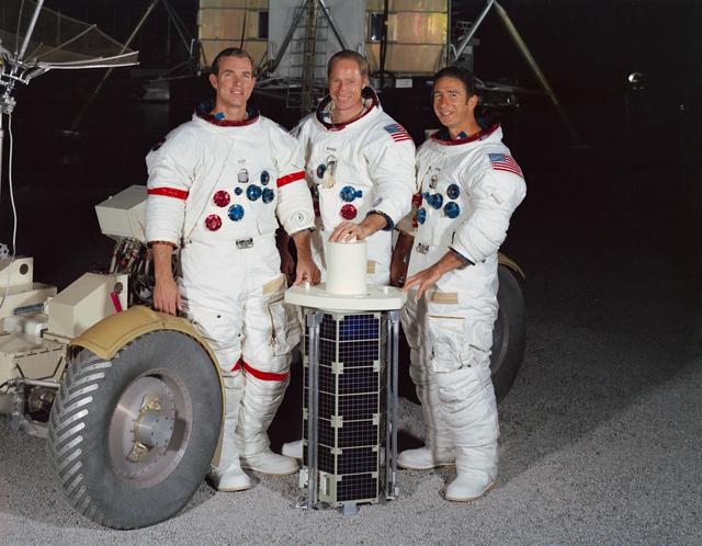 NASA image: Apollo 15 crew portrait.