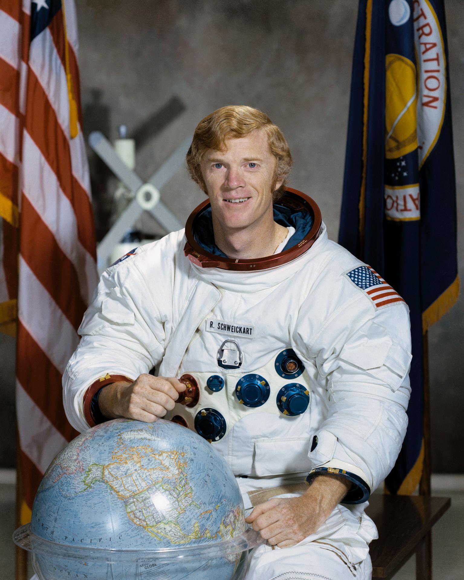 Apollo 9 astronaut portrait of Russel L. Schweickart, Jr.