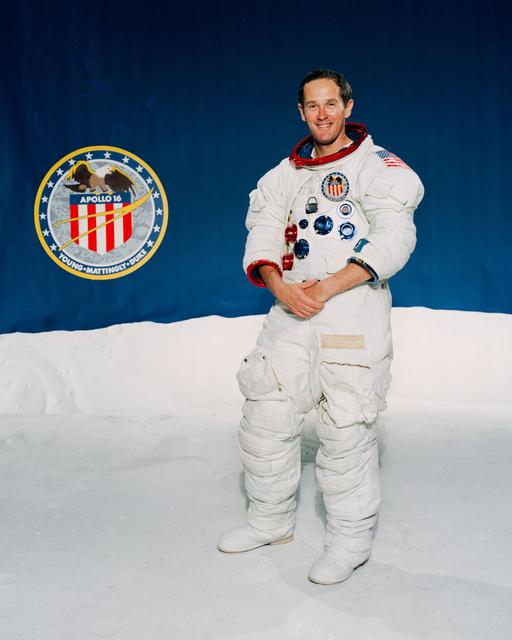 NASA image: APOLLO XVI  (PORTRAITS) - ASTRONAUT DUKE, CHARLES